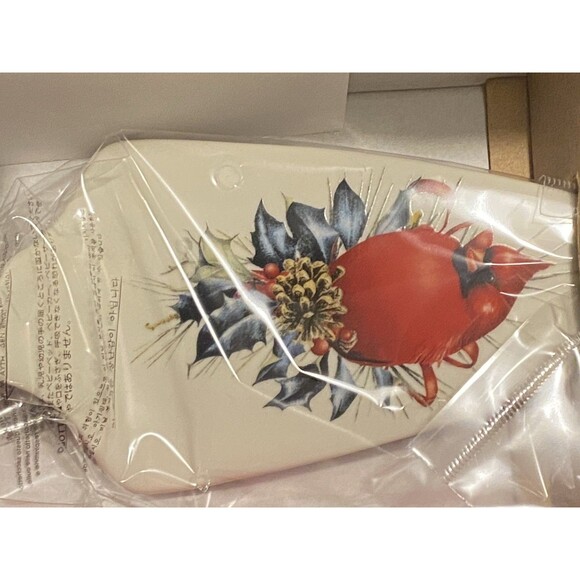 Lenox Winter Greetings Dessert Server new in open box Christmas winter cardinal - Picture 3 of 10